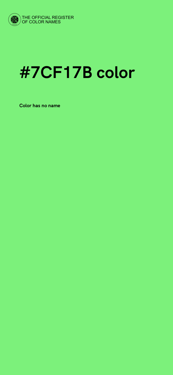 #7CF17B color image