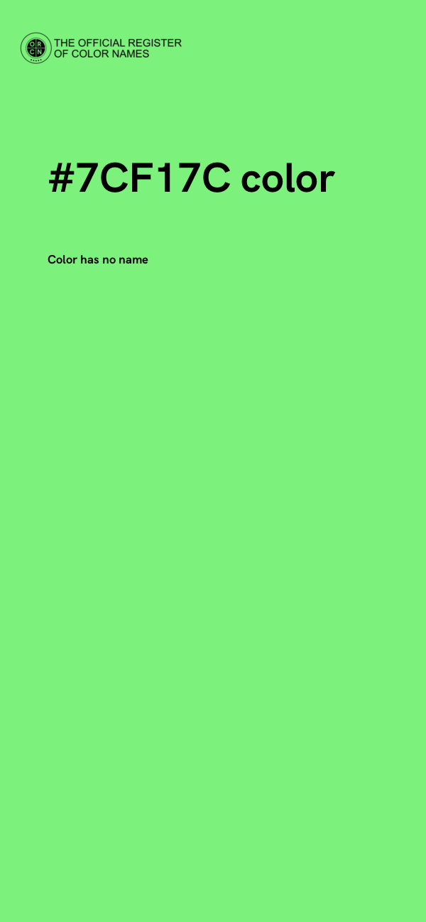 #7CF17C color image
