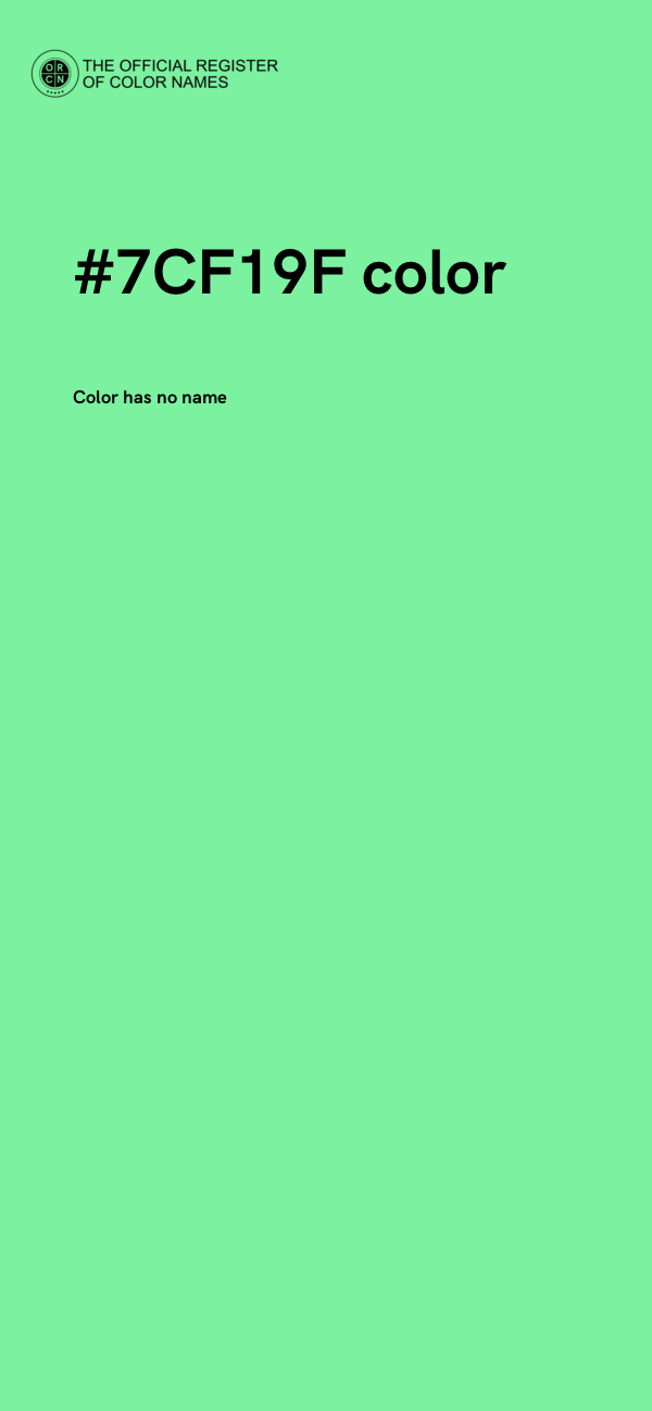 #7CF19F color image