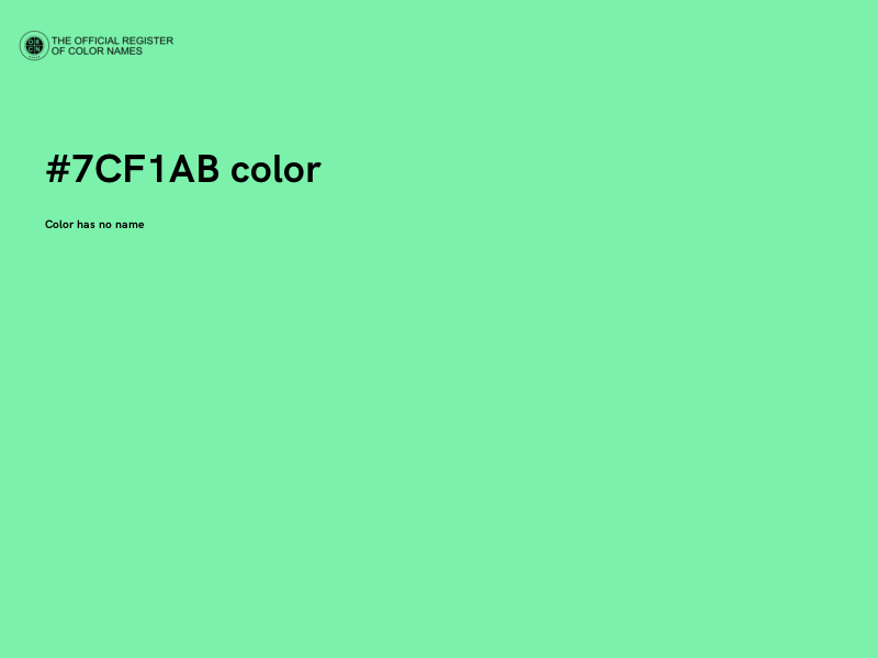 #7CF1AB color image