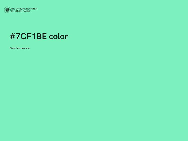 #7CF1BE color image