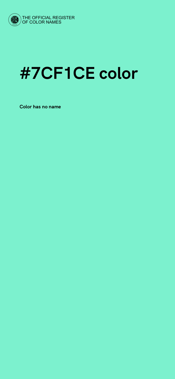 #7CF1CE color image
