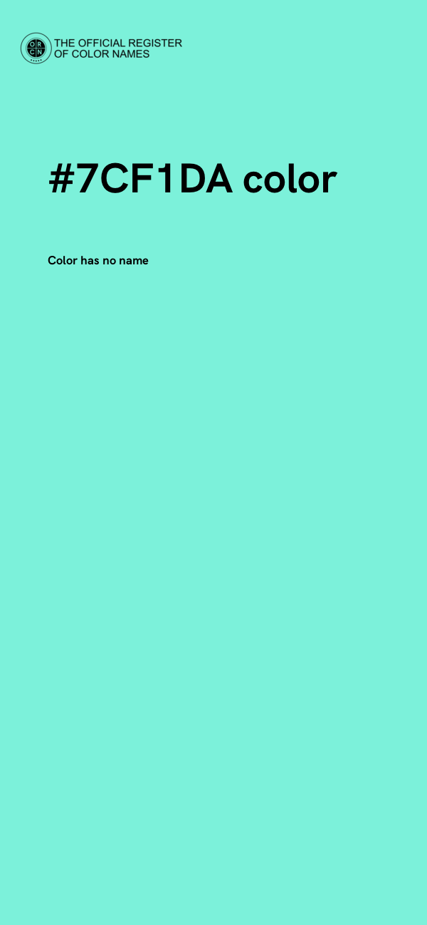 #7CF1DA color image