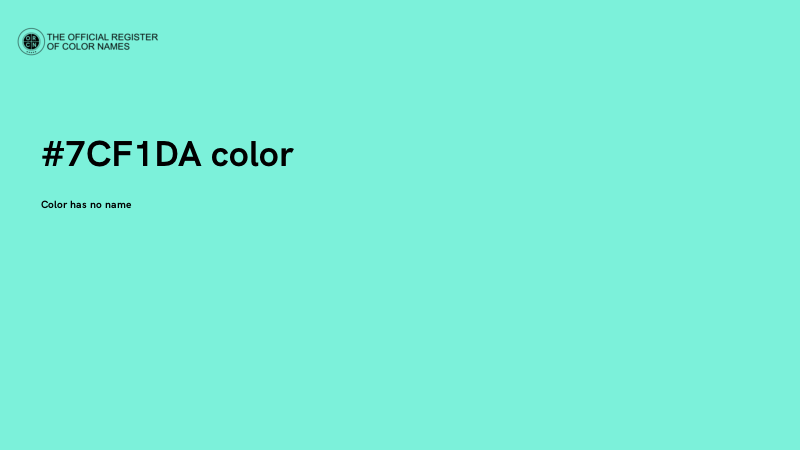 #7CF1DA color image