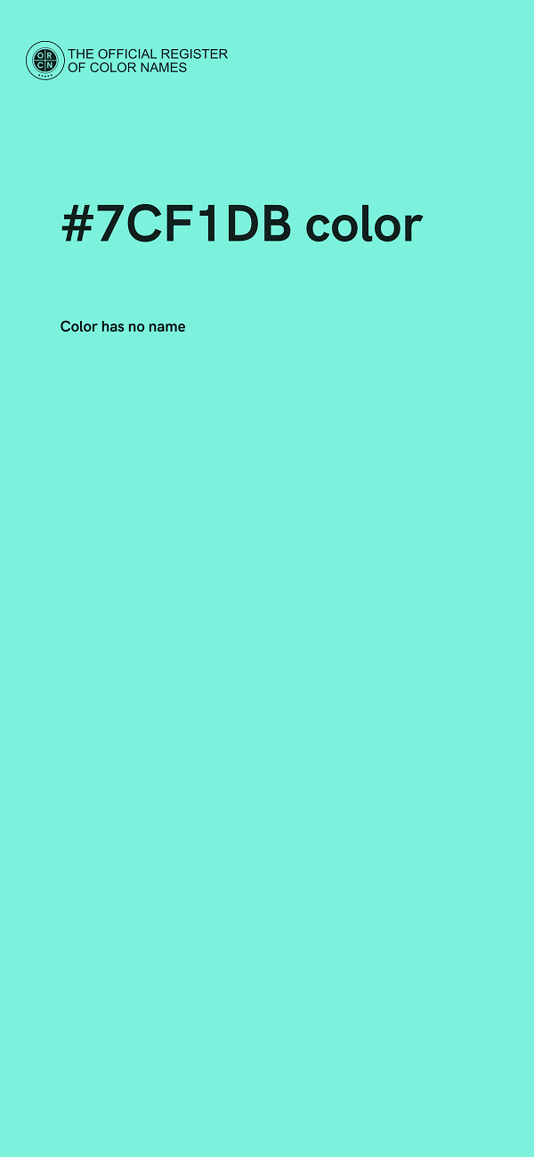 #7CF1DB color image