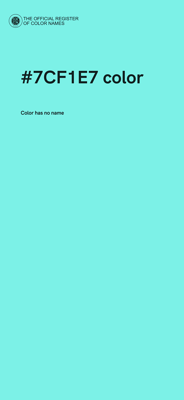 #7CF1E7 color image