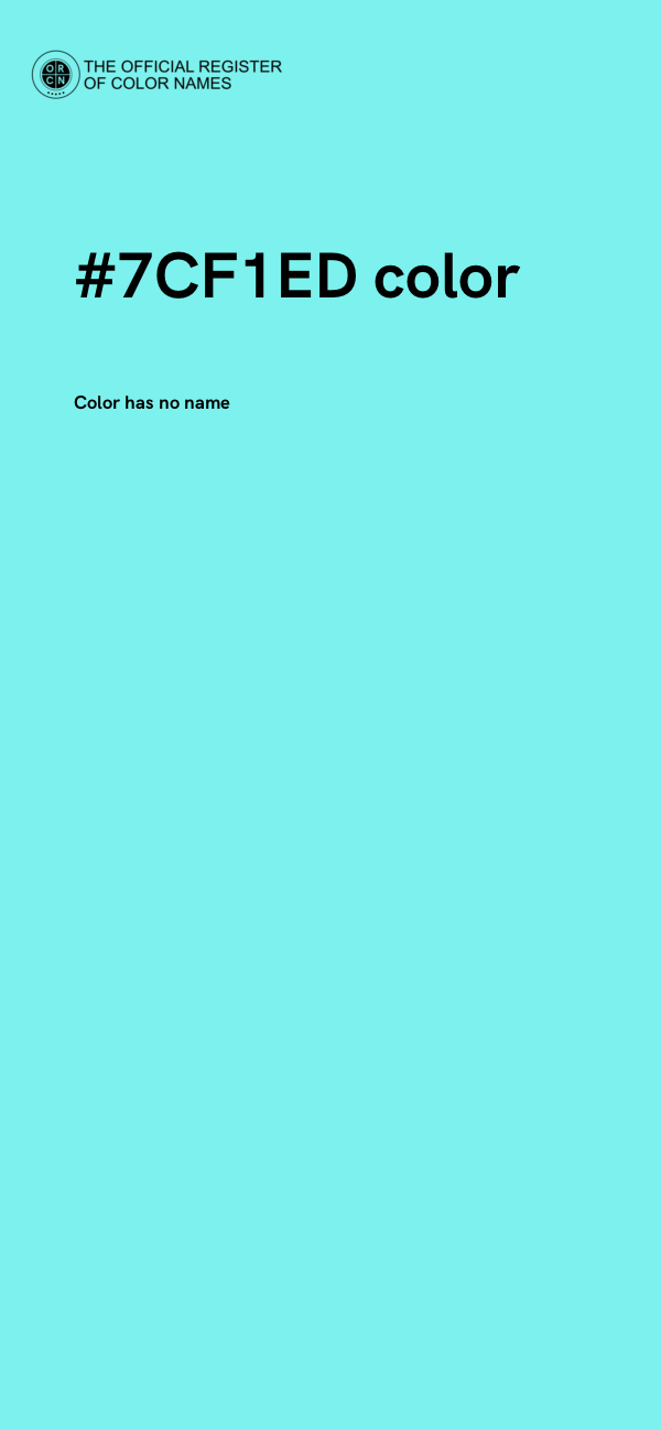 #7CF1ED color image