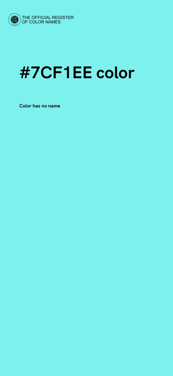 #7CF1EE color image