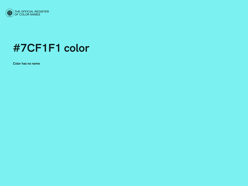 #7CF1F1 color image