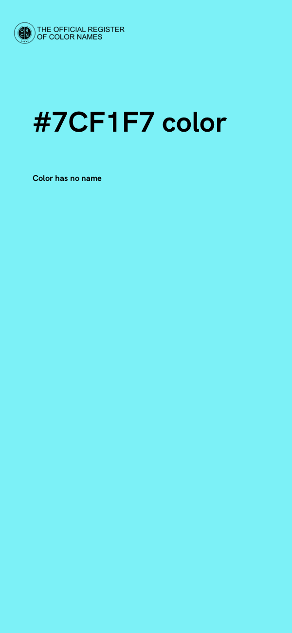 #7CF1F7 color image