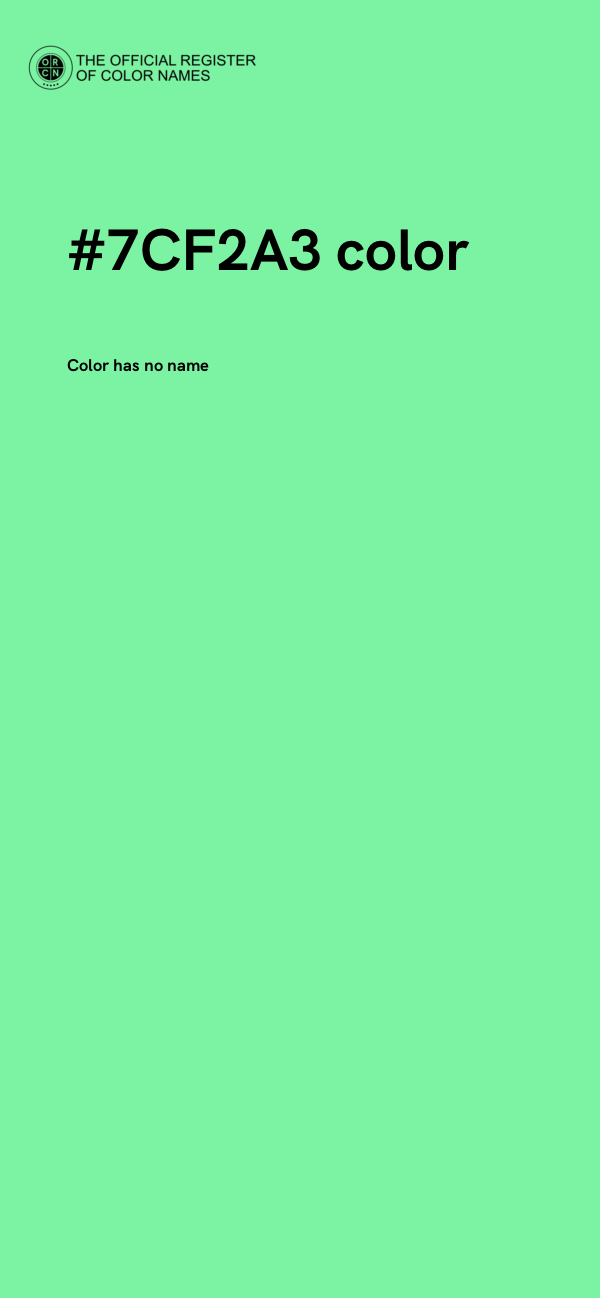 #7CF2A3 color image