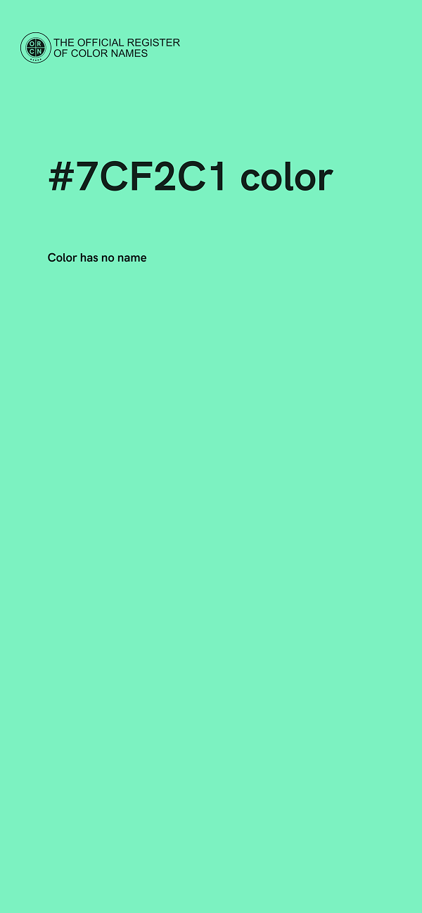 #7CF2C1 color image