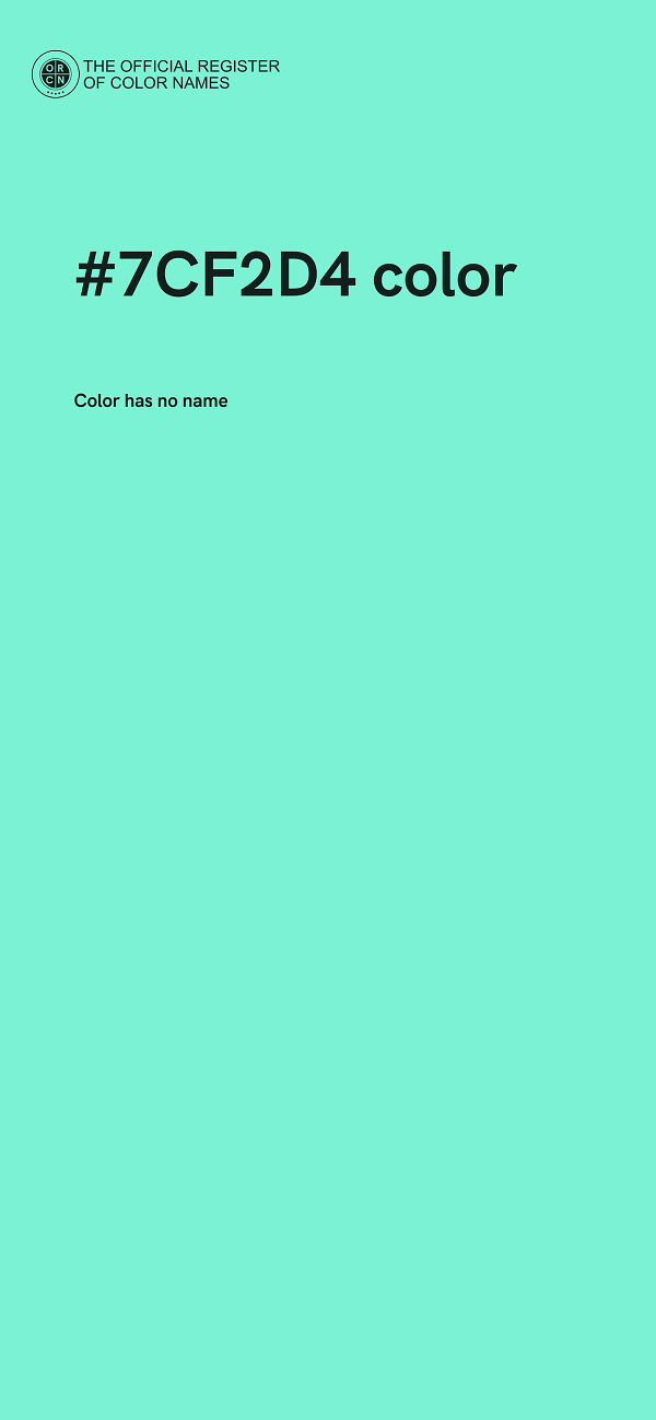 #7CF2D4 color image