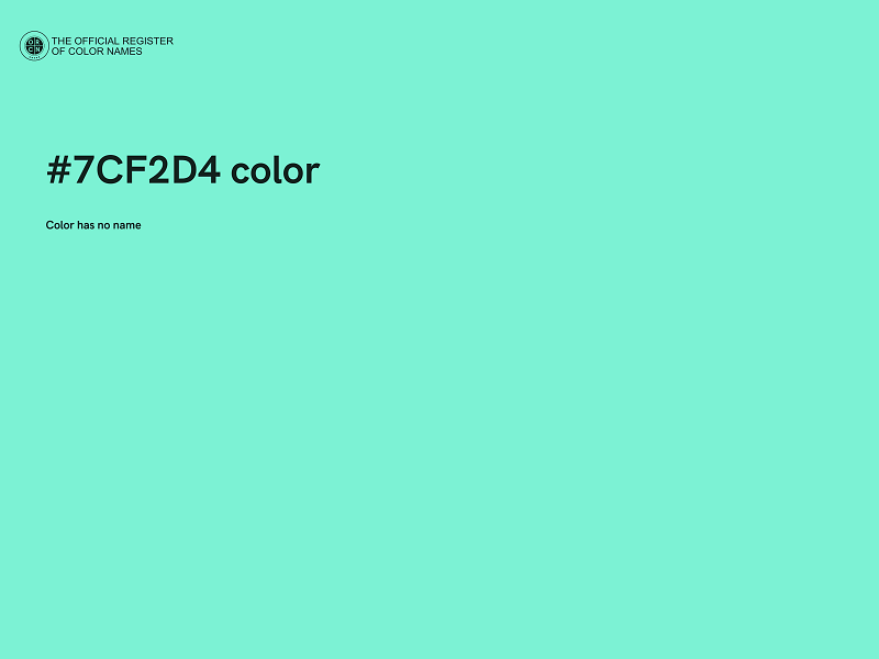 #7CF2D4 color image