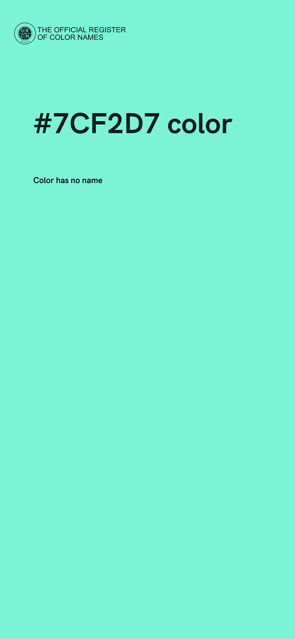 #7CF2D7 color image