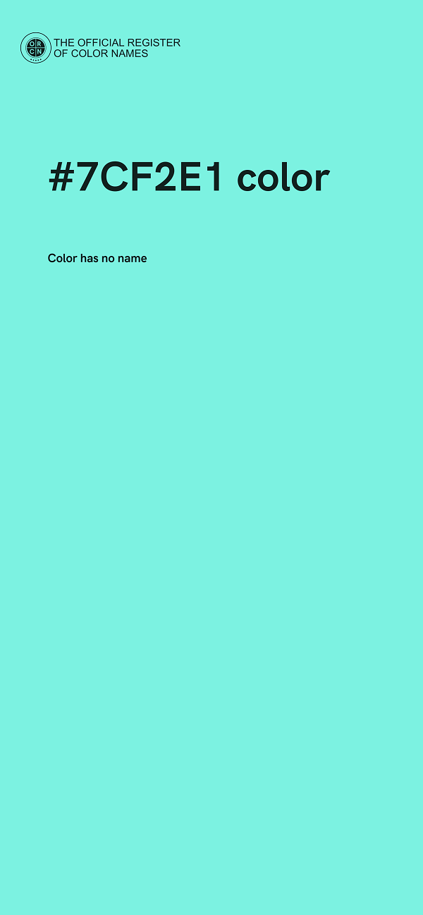#7CF2E1 color image