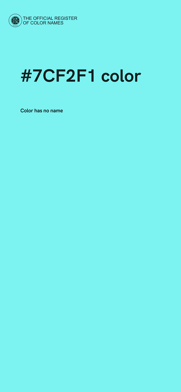 #7CF2F1 color image