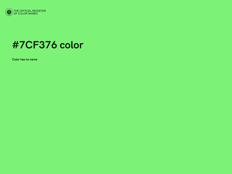 #7CF376 color image