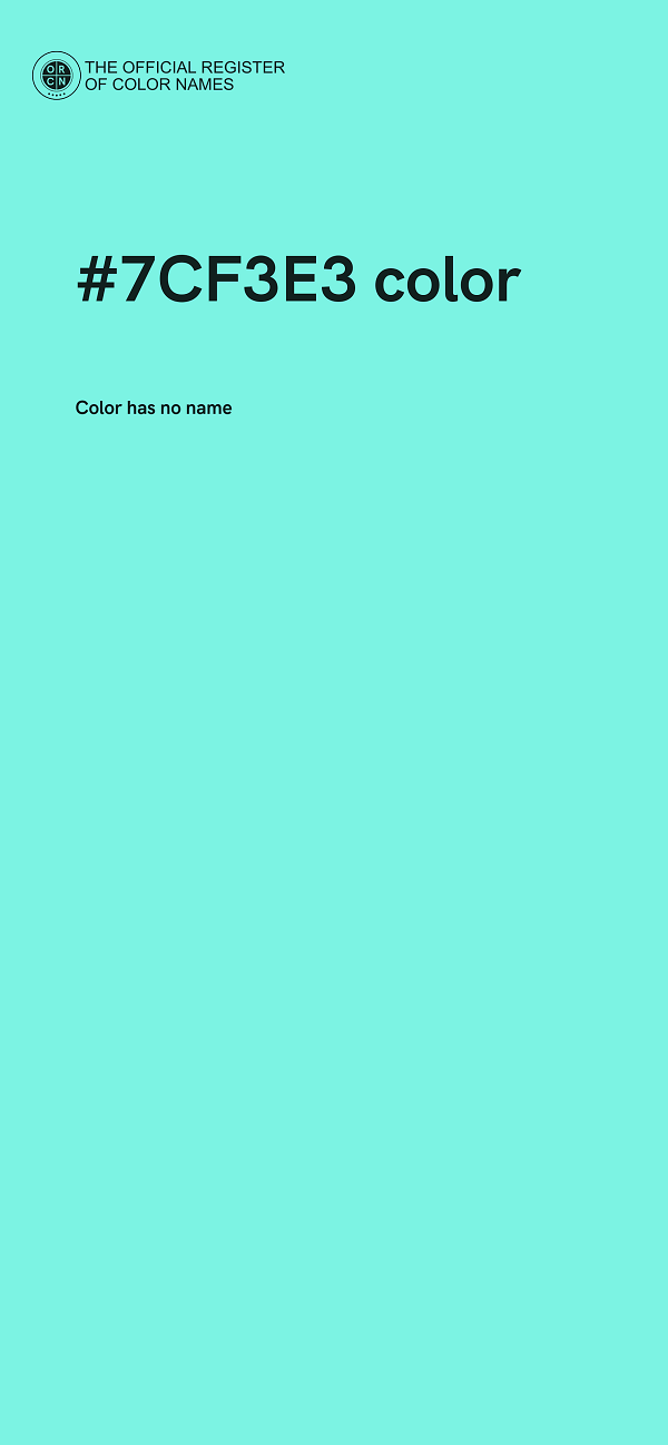 #7CF3E3 color image