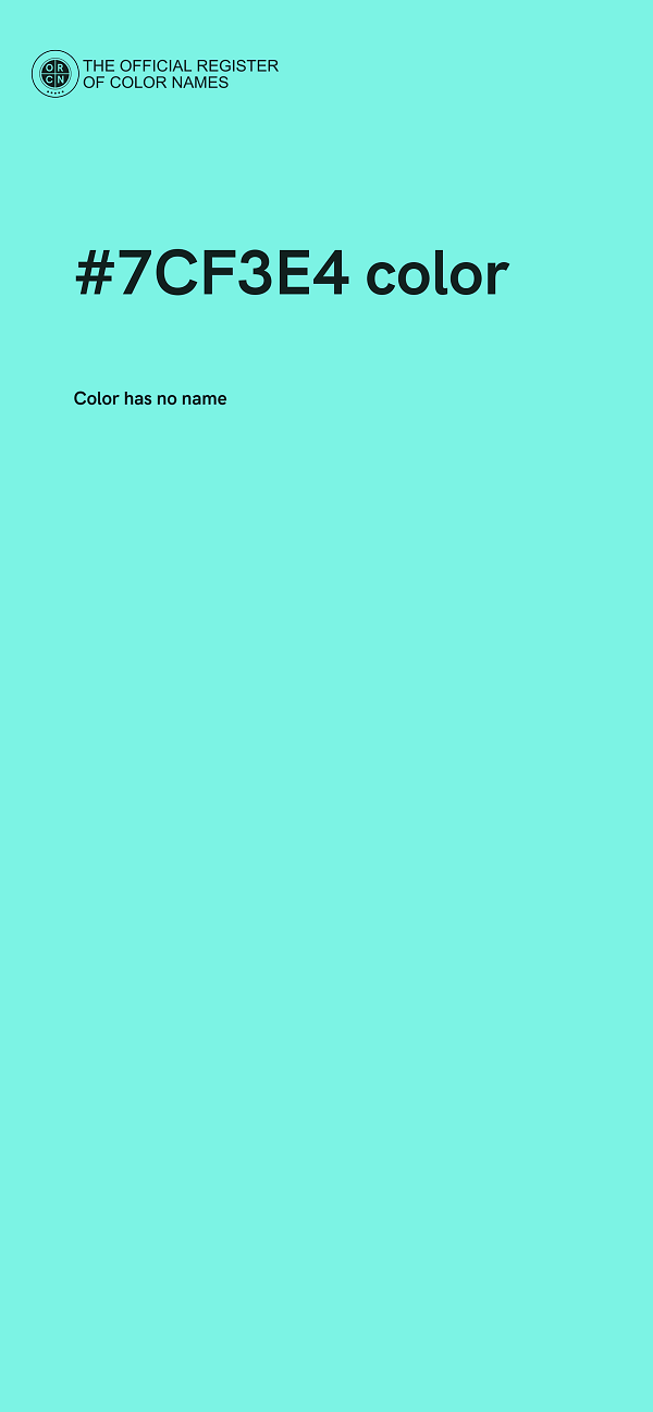 #7CF3E4 color image