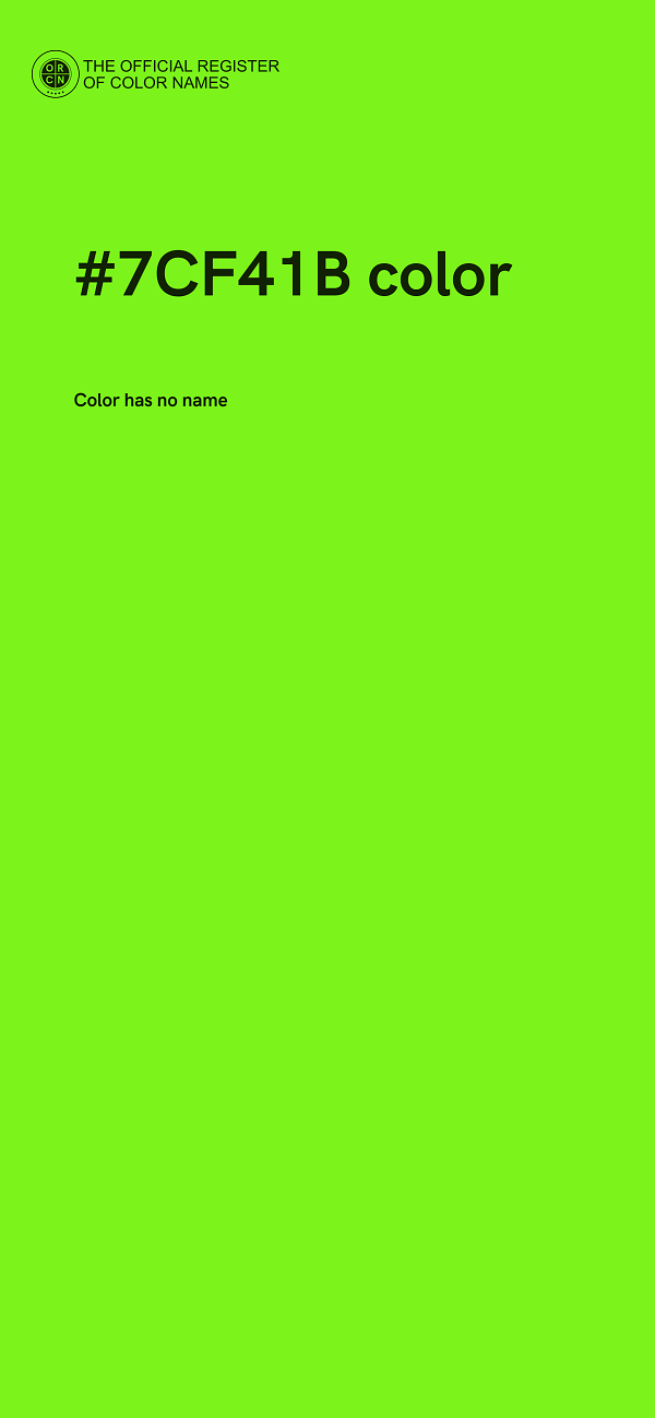 #7CF41B color image