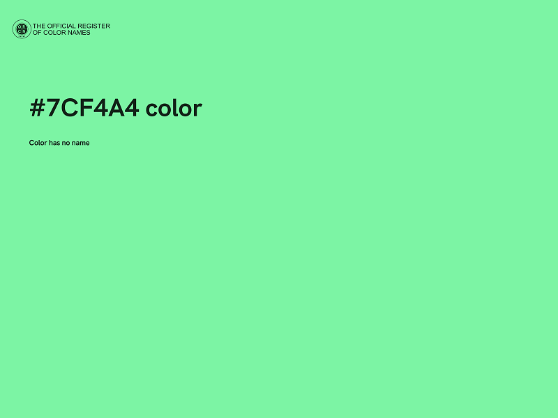 #7CF4A4 color image