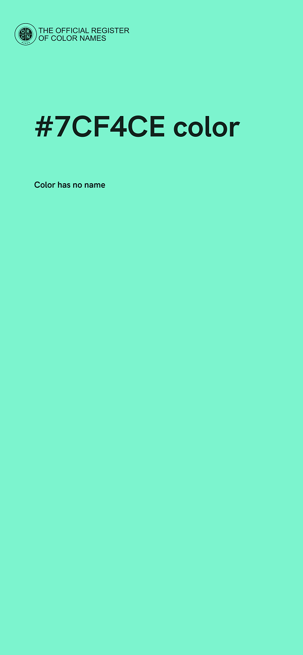 #7CF4CE color image