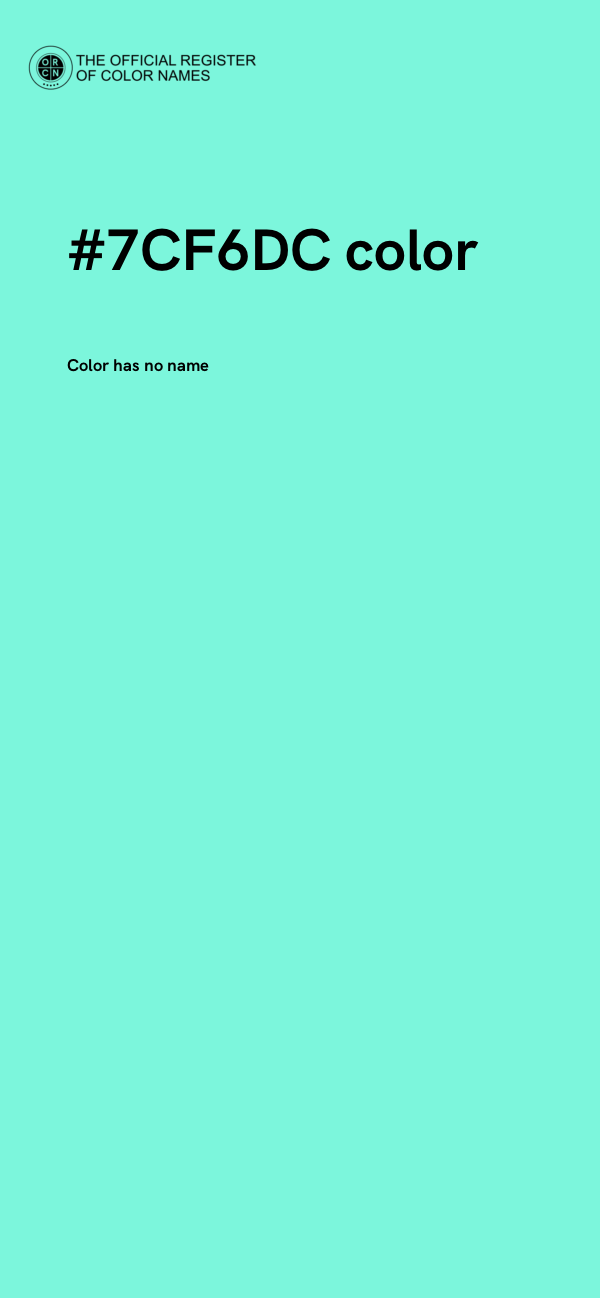 #7CF6DC color image