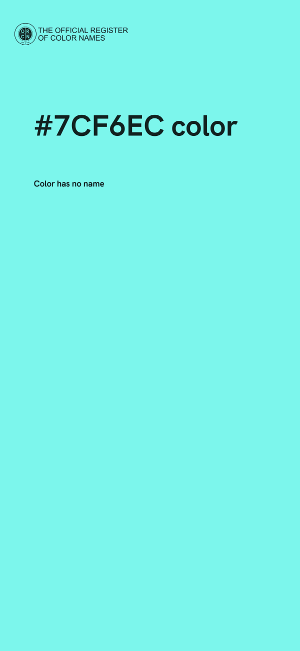 #7CF6EC color image