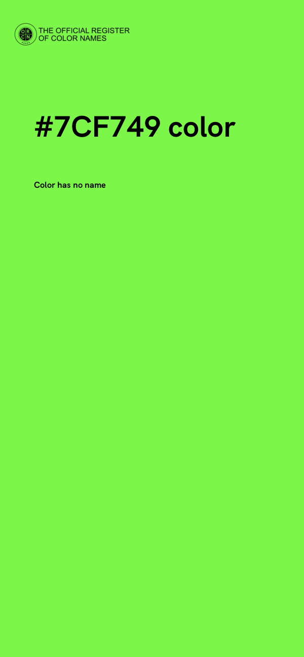 #7CF749 color image