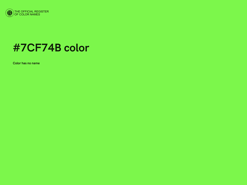 #7CF74B color image