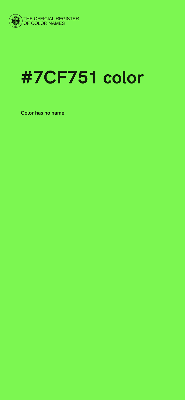 #7CF751 color image
