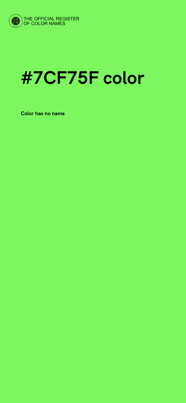 #7CF75F color image