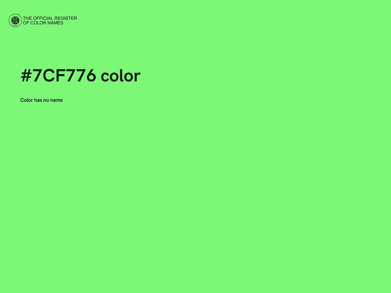 #7CF776 color image