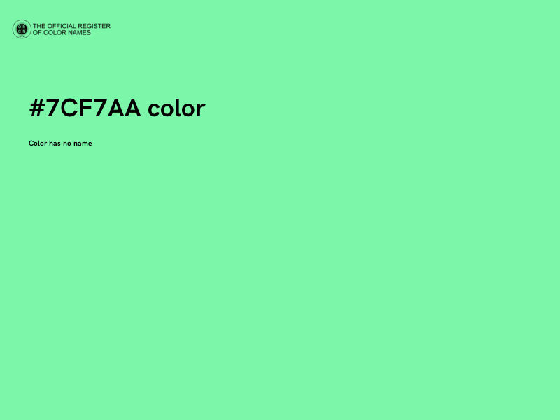 #7CF7AA color image