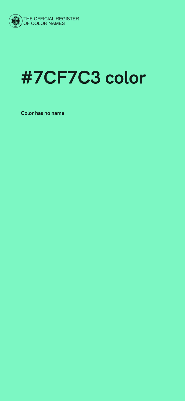 #7CF7C3 color image