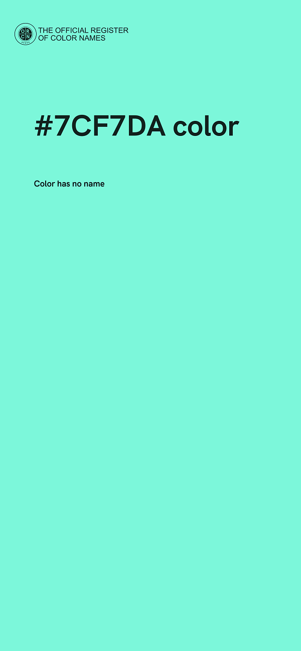 #7CF7DA color image