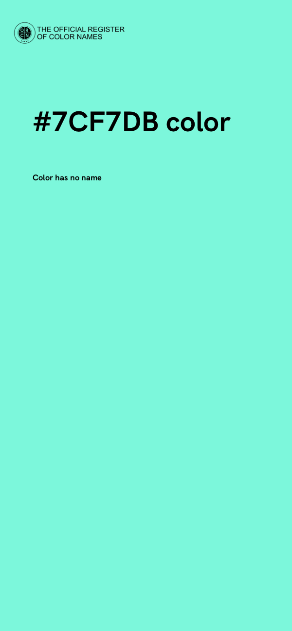 #7CF7DB color image