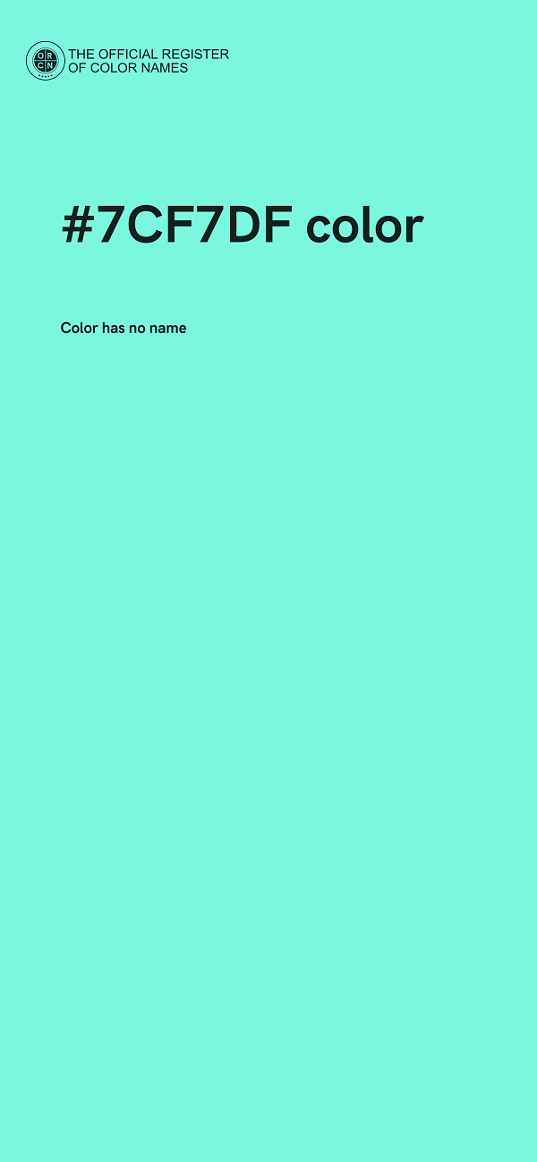 #7CF7DF color image