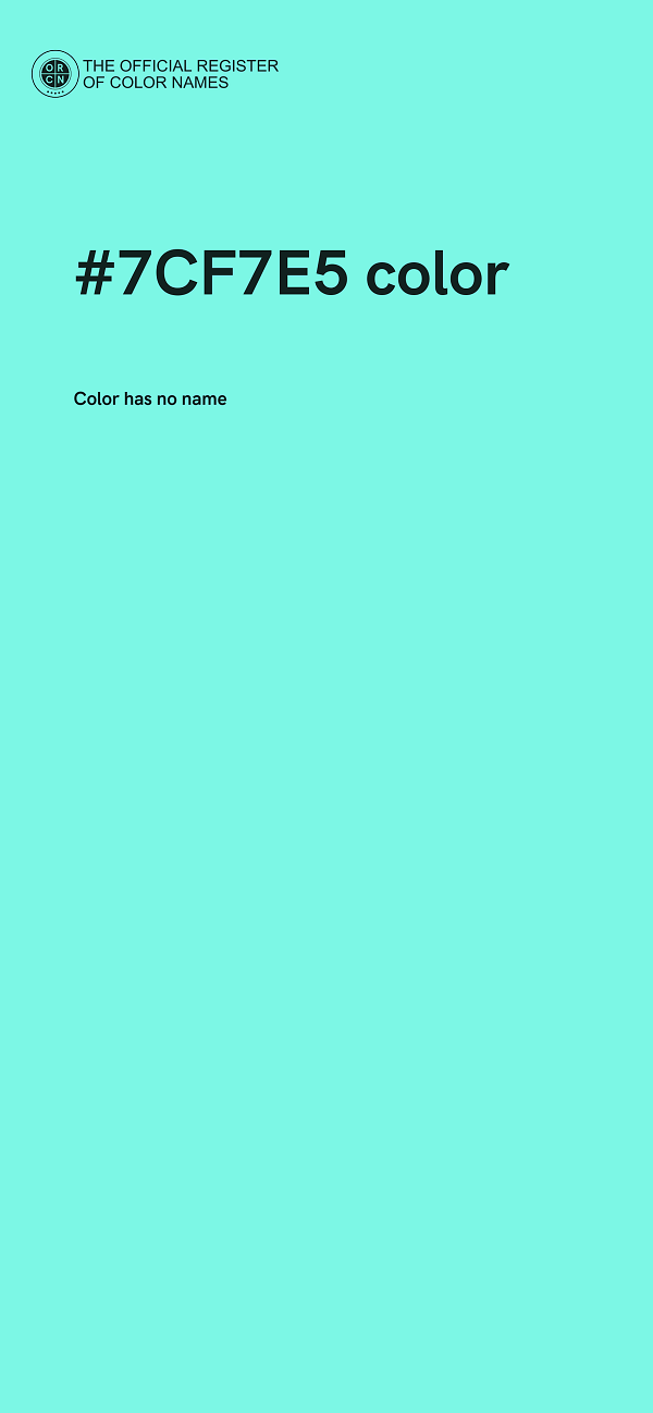 #7CF7E5 color image