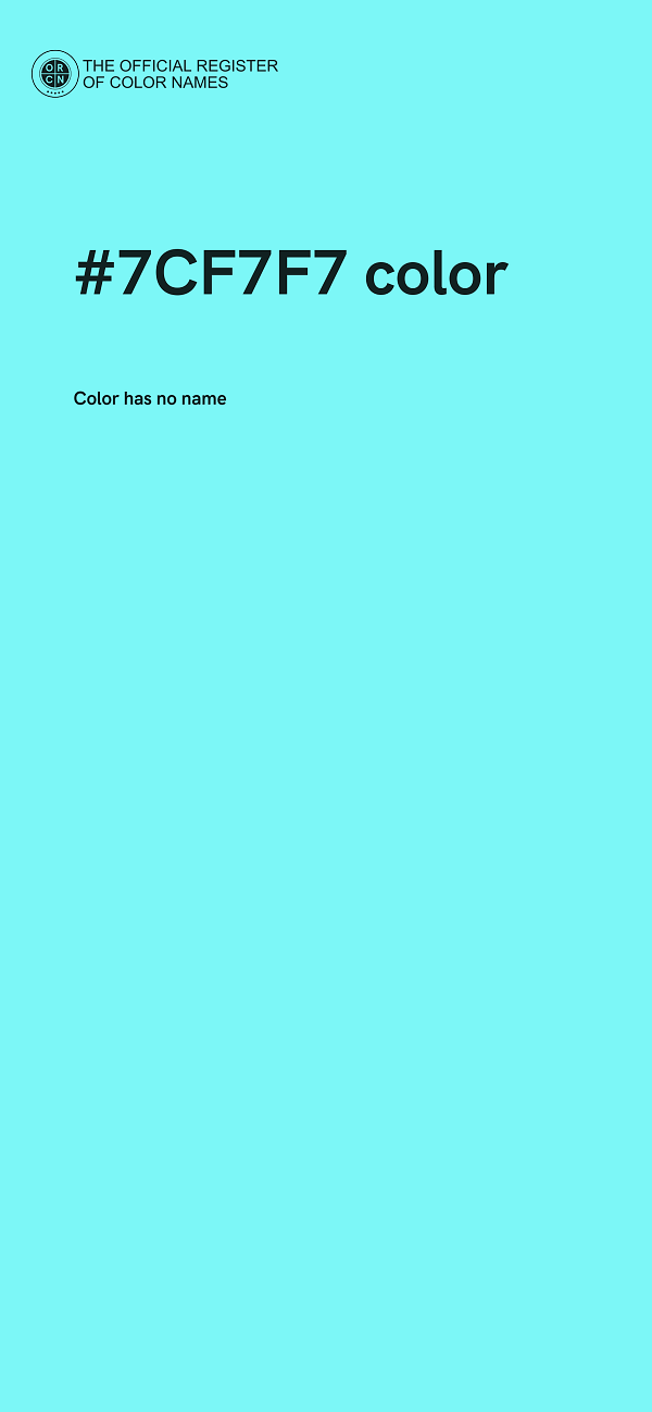 #7CF7F7 color image