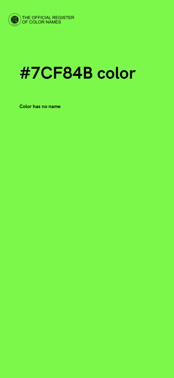 #7CF84B color image