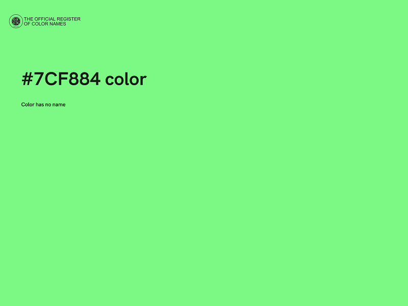#7CF884 color image