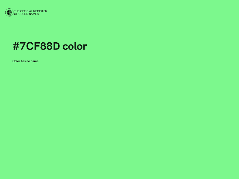 #7CF88D color image