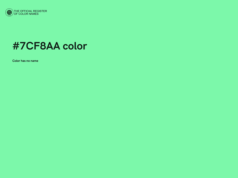 #7CF8AA color image