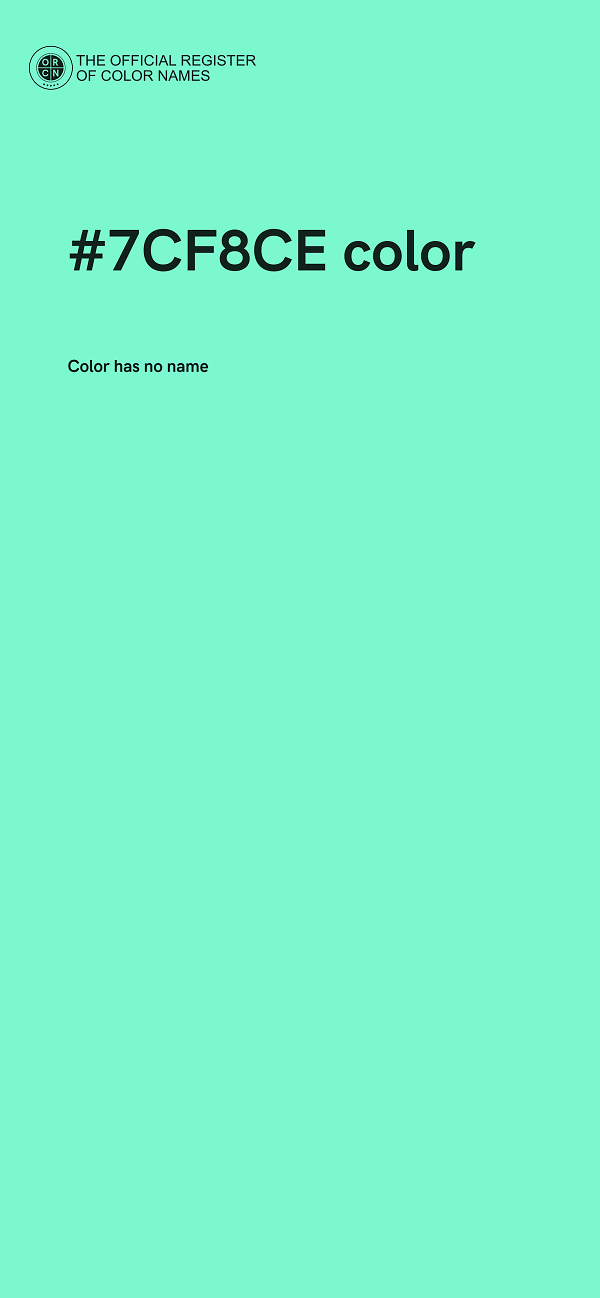 #7CF8CE color image