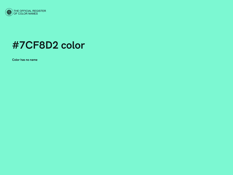 #7CF8D2 color image