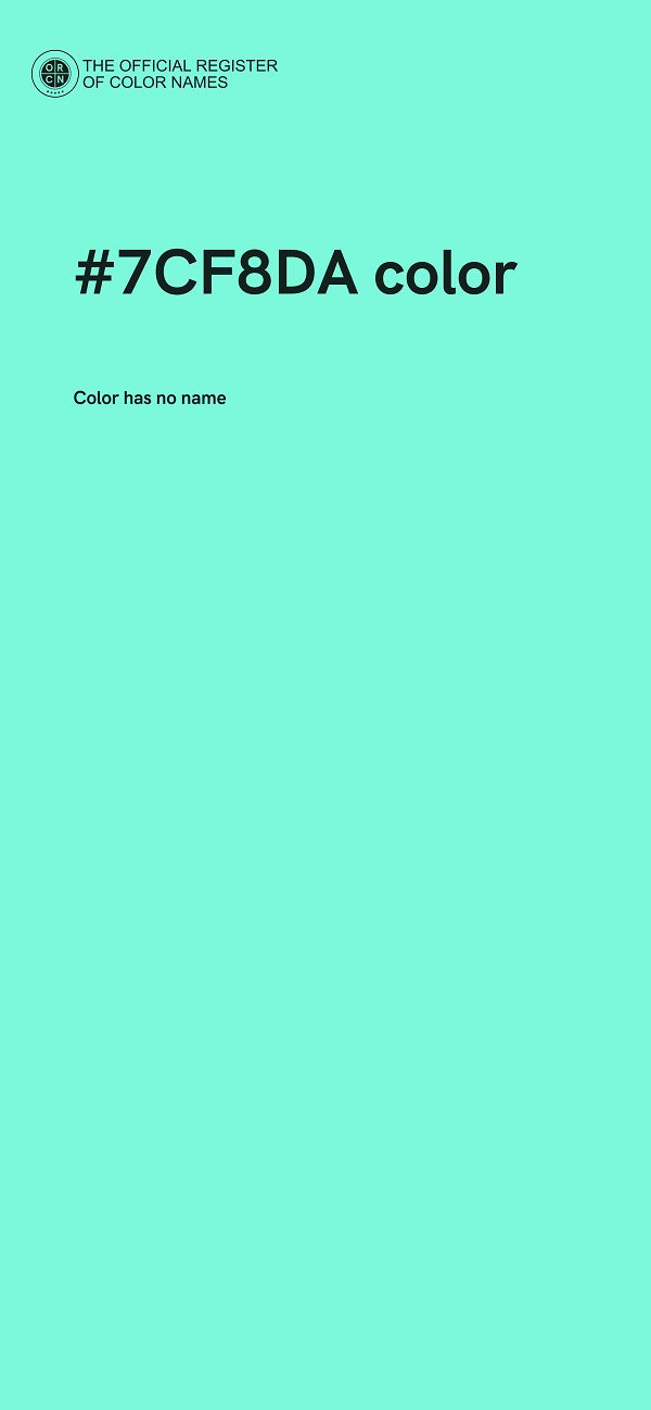 #7CF8DA color image