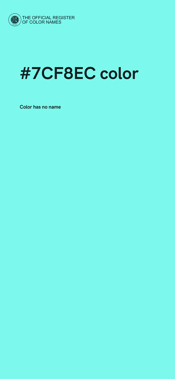 #7CF8EC color image