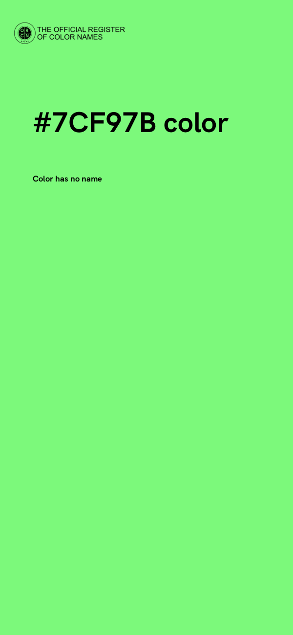 #7CF97B color image